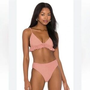 Tularosa hazel top and bottom bikini in blush